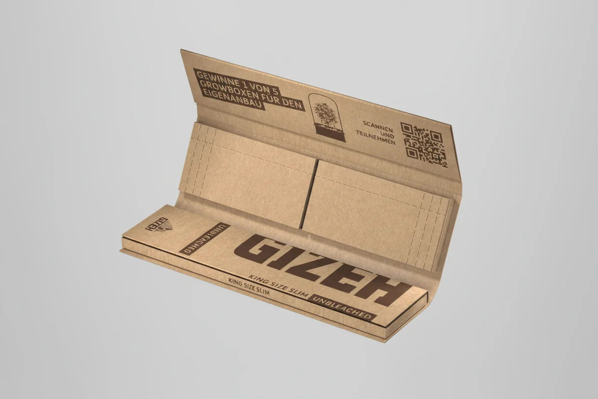gizeh king size slim unbleached + tips